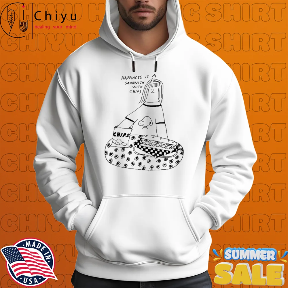 Happiness Is A Sandwich With Chips T-shirt Happiness Is A Sandwich With Chips T-shirt