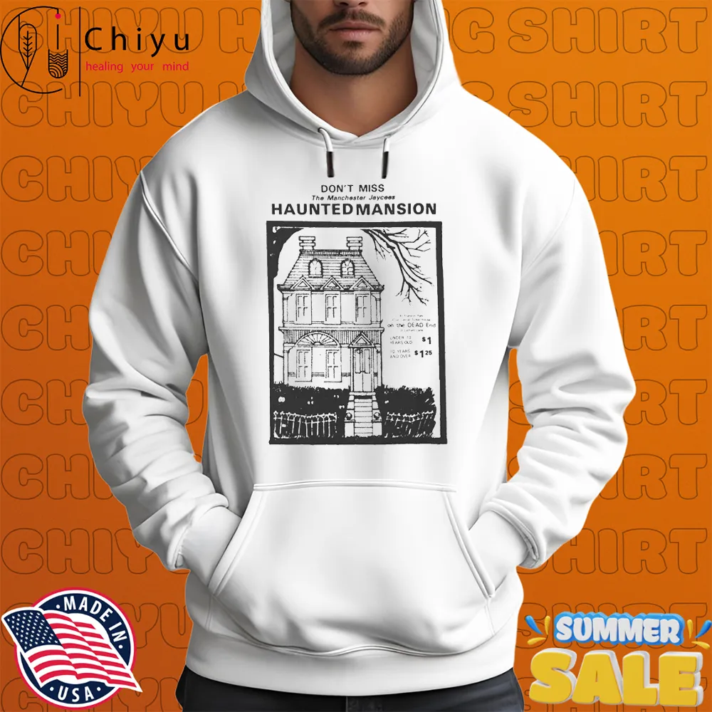 Haunted Mansion Don't Miss The Manchester Jaycees Horror Movie T-shirts Haunted Mansion Don't Miss The Manchester Jaycees Horror Movie T-shirts