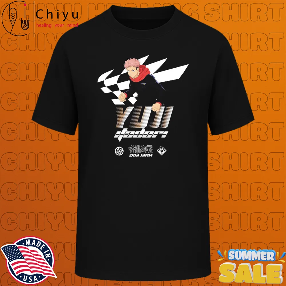 Itadori Yuji Dim Mak X Jujutsu Kaisen Racer T-shirts Itadori Yuji Dim Mak X Jujutsu Kaisen Racer T-shirts