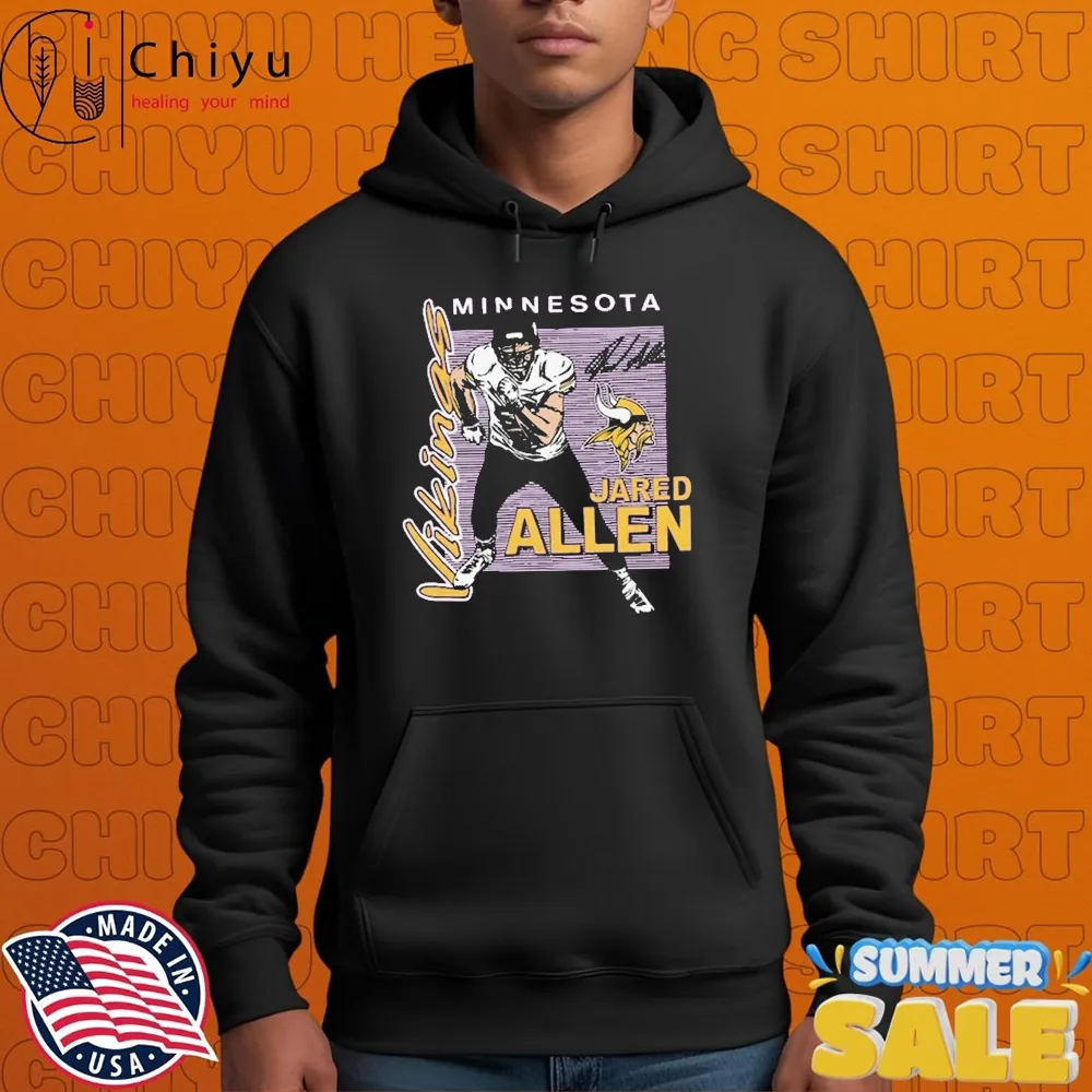 Jared Allen Minnesota Vikings HOF Player T-shirts Jared Allen Minnesota Vikings HOF Player T-shirts
