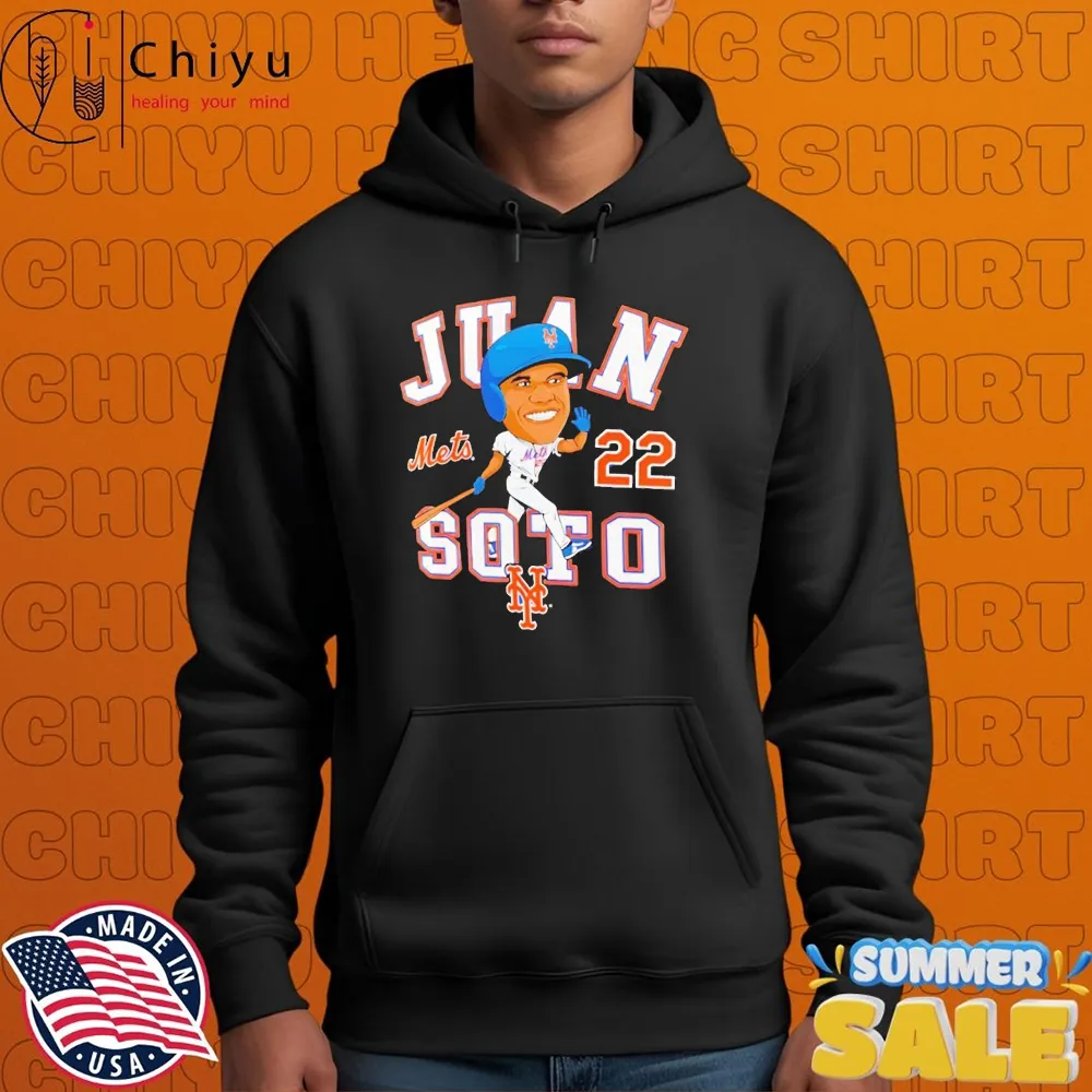 Juan Soto New York Mets Hometown Caricature T-Shirts Juan Soto New York Mets Hometown Caricature T-Shirts