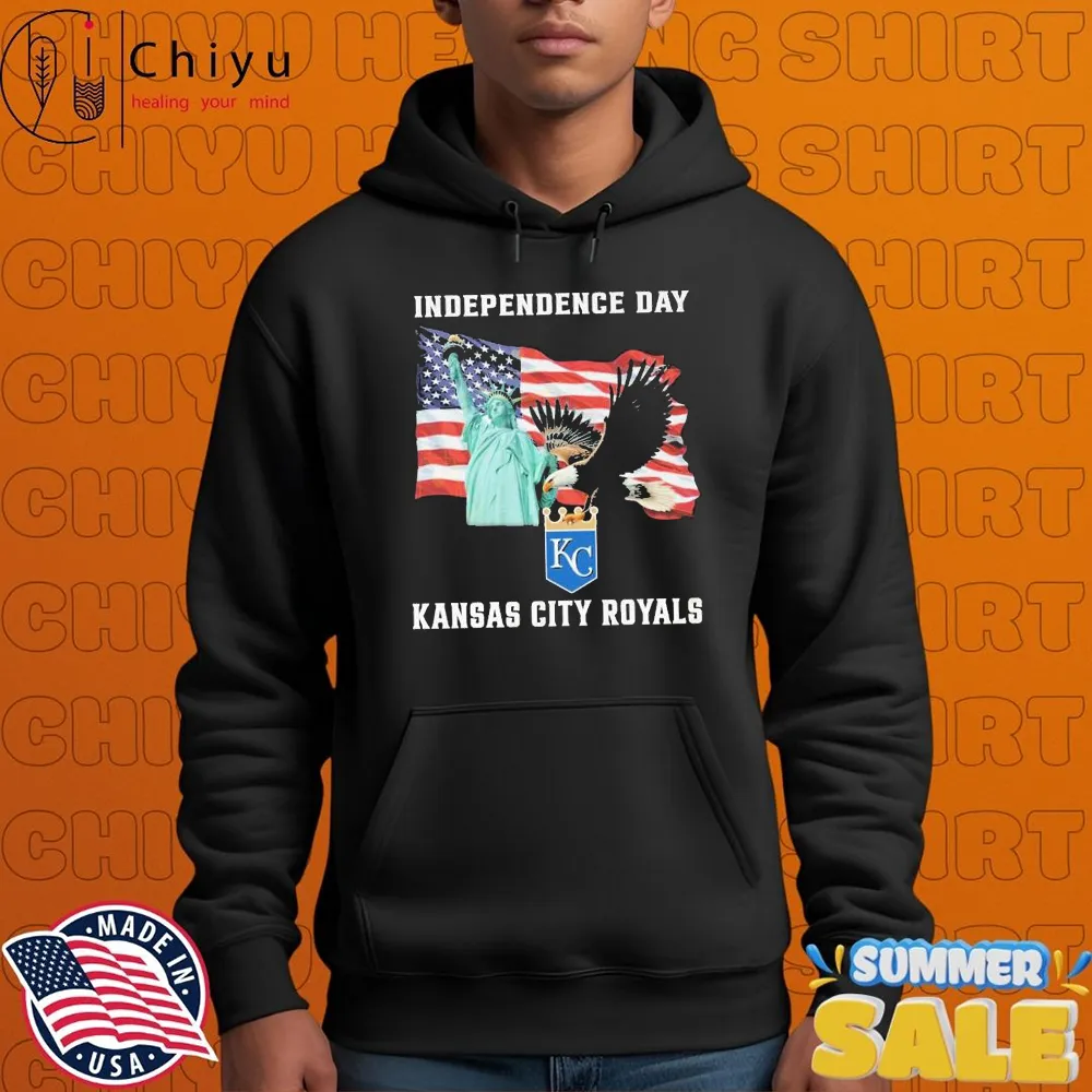 Kansas City Royals Independence Day American Flag Eagle T-shirts Kansas City Royals Independence Day American Flag Eagle T-shirts
