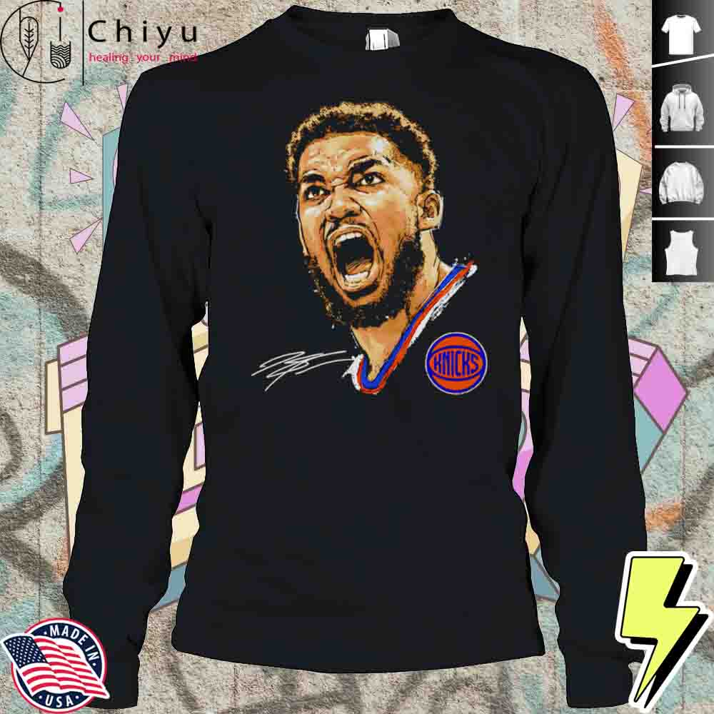 Karl-Anthony Towns New York Knicks Portrait Shirt Karl-Anthony Towns New York Knicks Portrait Shirt
