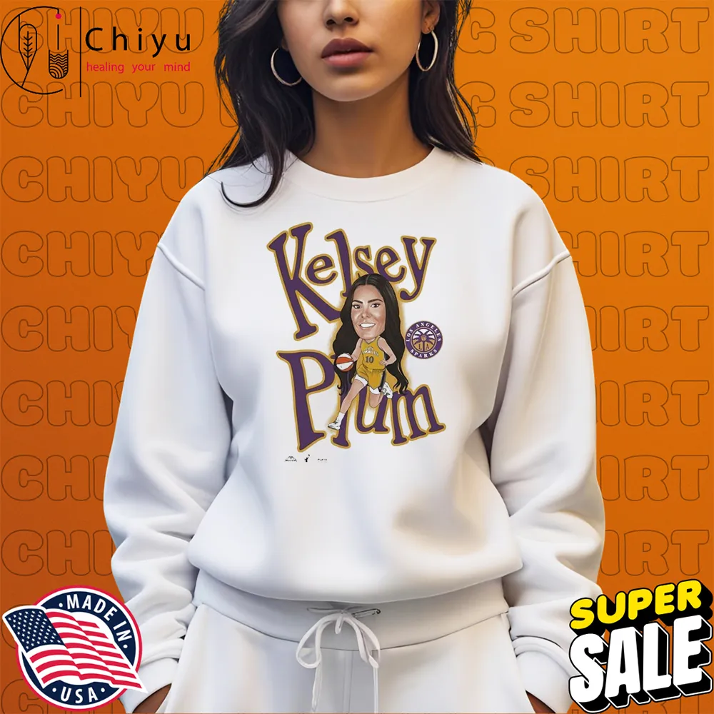 Kelsey Plum Los Angeles Sparks Playa Society Sketch T-Shirts Kelsey Plum Los Angeles Sparks Playa Society Sketch T-Shirts