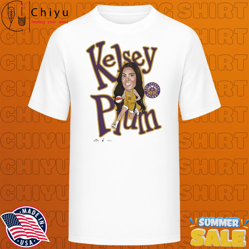 Kelsey Plum Los Angeles Sparks Playa Society Sketch T-Shirts