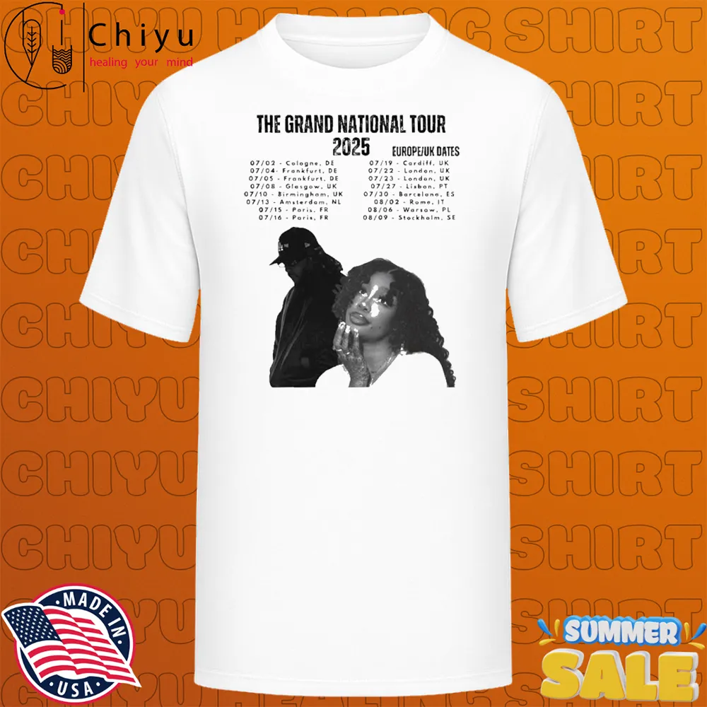 Kendrick Lamar x SZA The Grand National Tour 2025 Europe and UK Tour Dates Photo T-Shirts Kendrick Lamar x SZA The Grand National Tour 2025 Europe and UK Tour Dates Photo T-Shirts