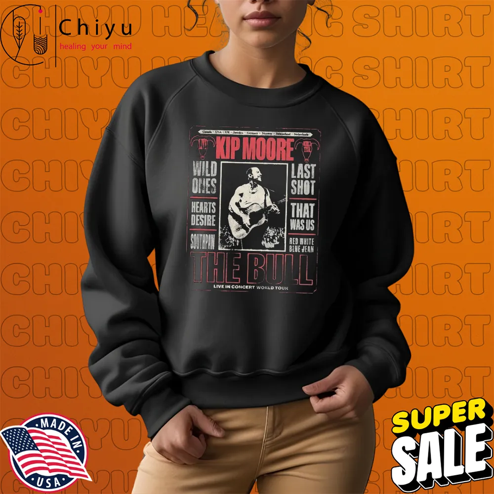 Kip Moore The Bull Live In Concert World Tour 2025 Rocker T-Shirts Kip Moore The Bull Live In Concert World Tour 2025 Rocker T-Shirts