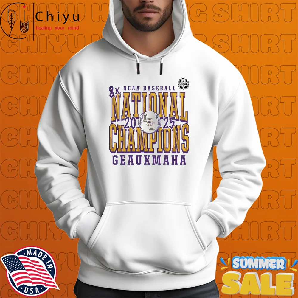 LSU Tigers 2025 NCAA Baseball Men's College World Series 8x National Champions Geauxmaha T-Shirts LSU Tigers 2025 NCAA Baseball Men's College World Series 8x National Champions Geauxmaha T-Shirts