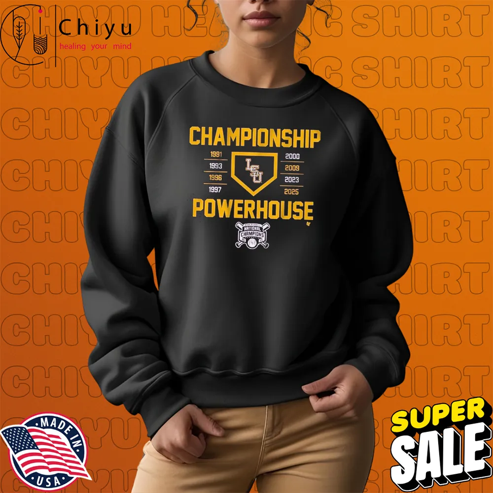 LSU Tigers National Champions Championship Powerhouse 2025 T-Shirts LSU Tigers National Champions Championship Powerhouse 2025 T-Shirts