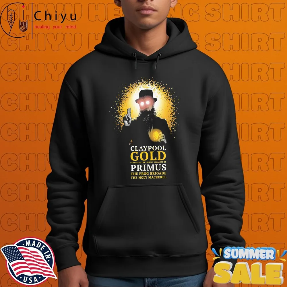 Les Claypool Claypool Gold Primus The Frog Brigade The Holy Mackerel Event T-shirts Les Claypool Claypool Gold Primus The Frog Brigade The Holy Mackerel Event T-shirts