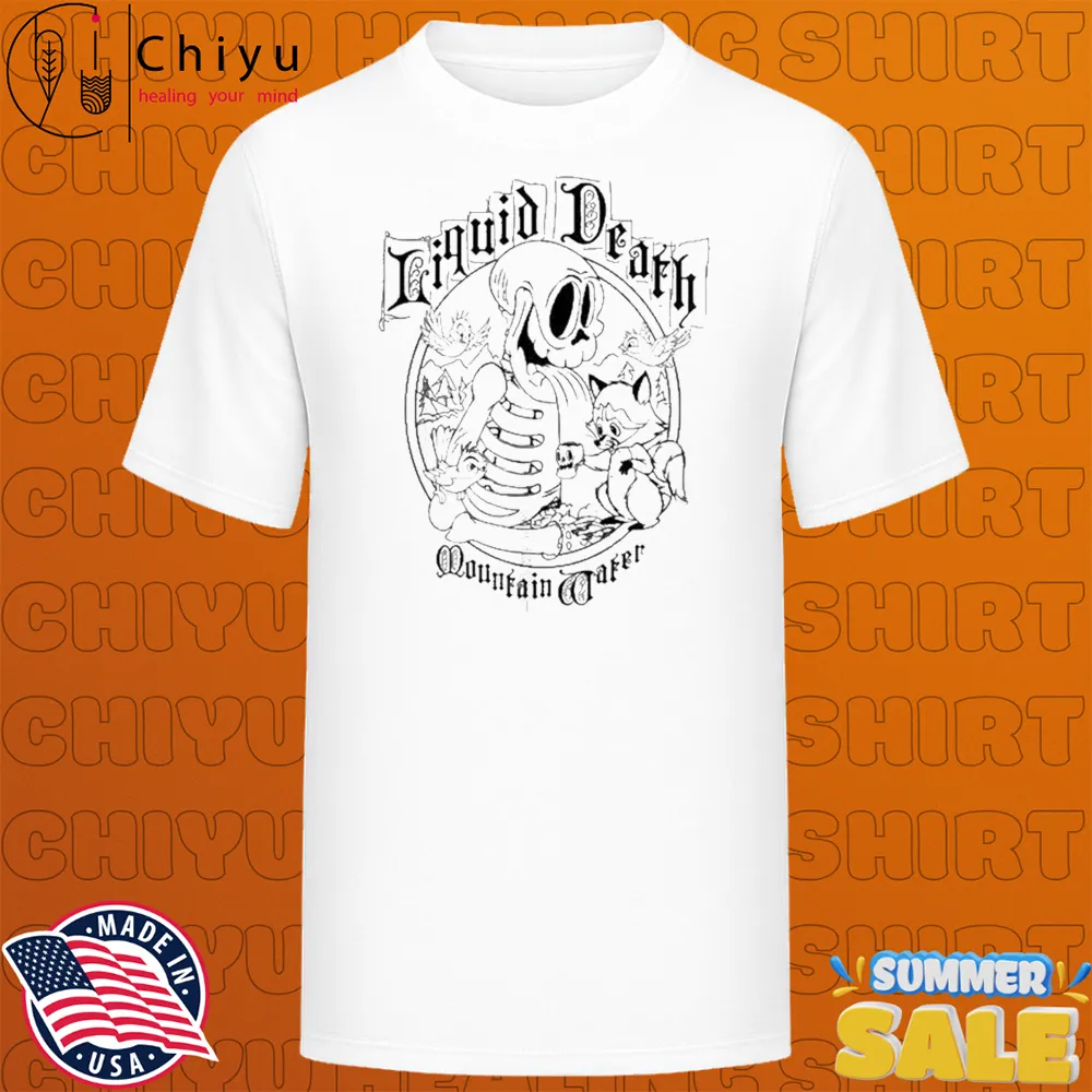Liquid Death Mountain Water Frank & Friends T-shirts Liquid Death Mountain Water Frank & Friends T-shirts