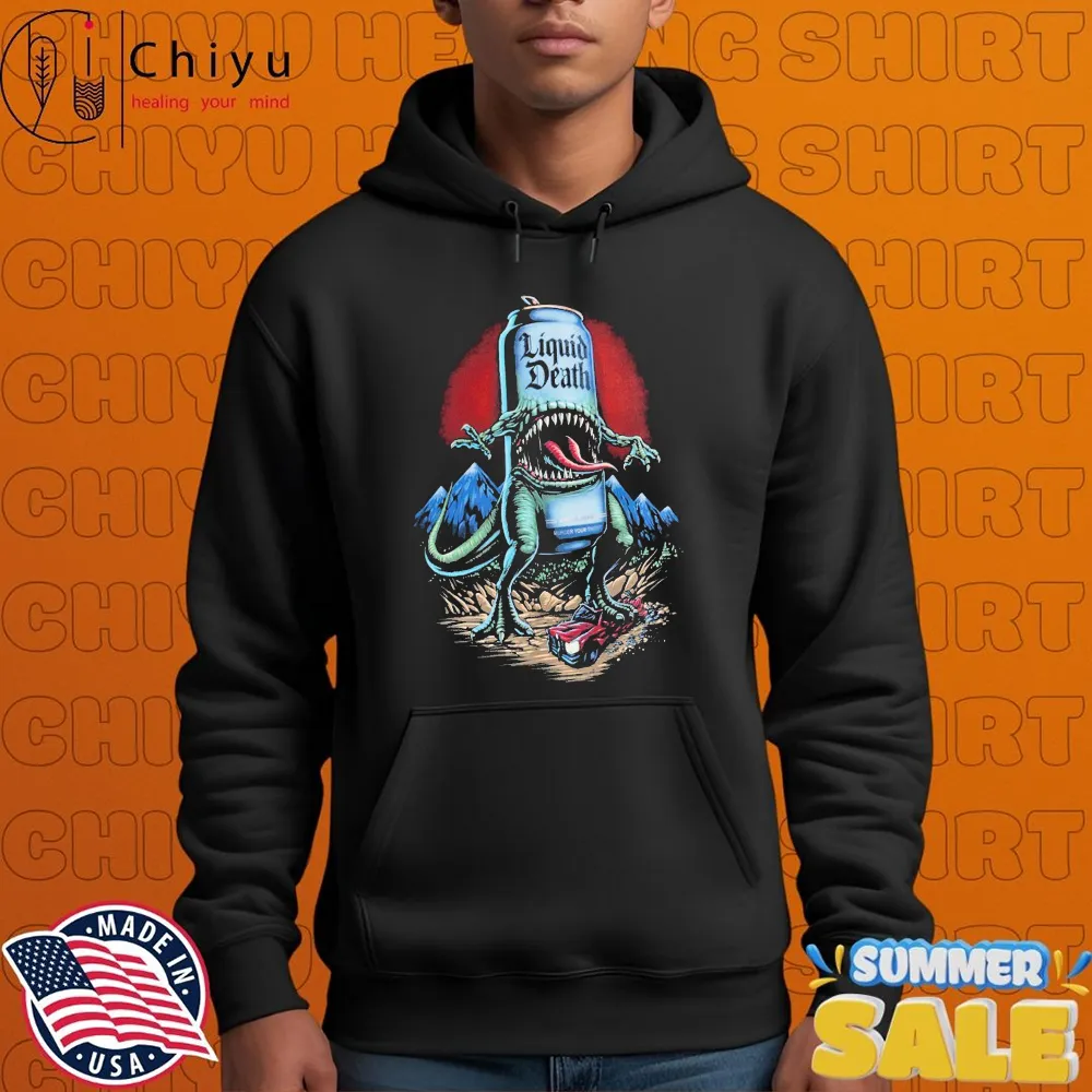 Liquid Death Reapersaurus Rex T-shirts Liquid Death Reapersaurus Rex T-shirts