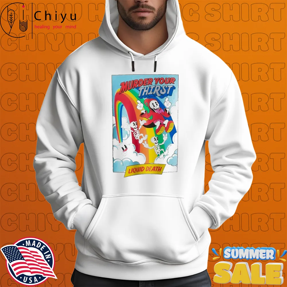Liquid Death Reaping Rainbow T-shirts Liquid Death Reaping Rainbow T-shirts