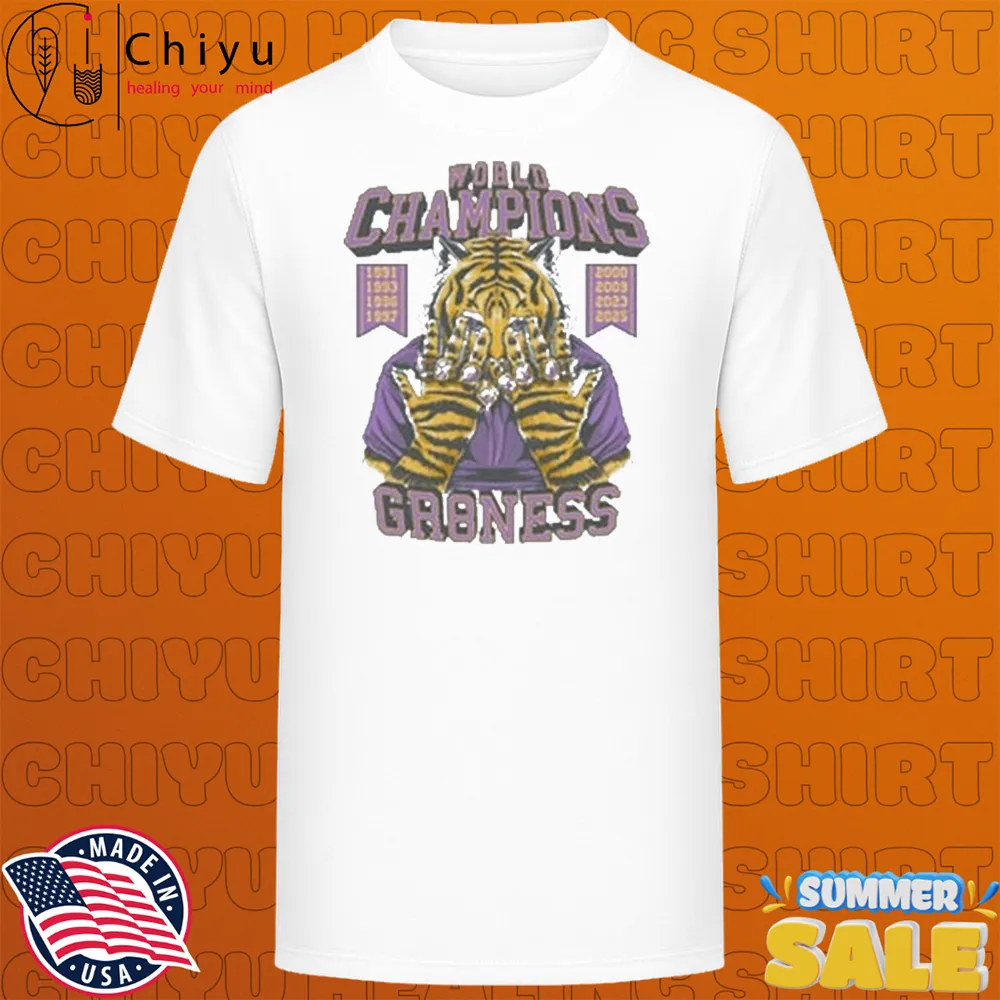 Lsu Tigers Gr8ness World Champions 2025 Mascot T-T-Shirtss