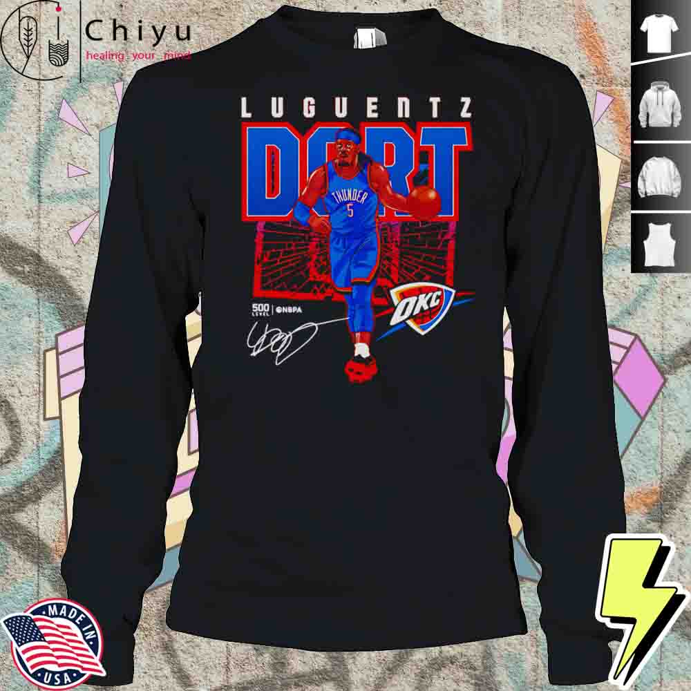 Luguentz Dort Oklahoma City Thunder Shattered Shirt Luguentz Dort Oklahoma City Thunder Shattered Shirt