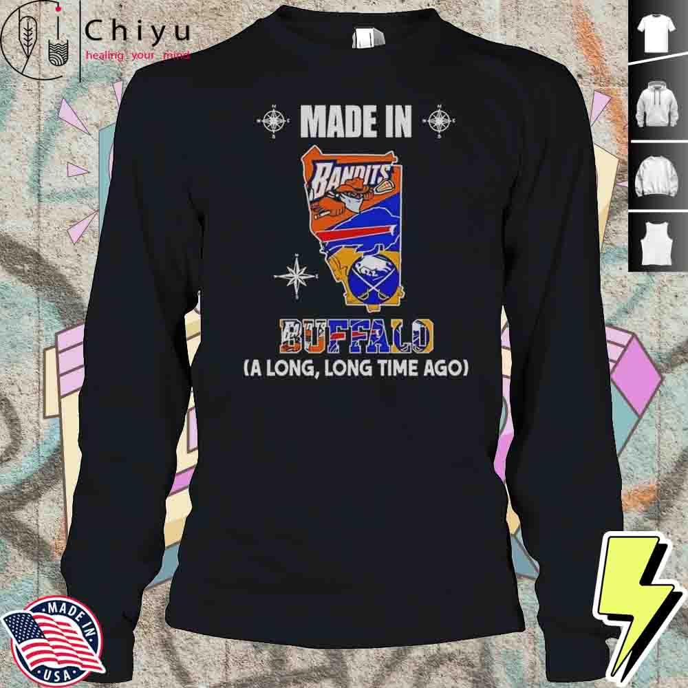Made In Buffalo A Long And Long Time Ago Logos In Map 2025 Shirt Made In Buffalo A Long And Long Time Ago Logos In Map 2025 Shirt