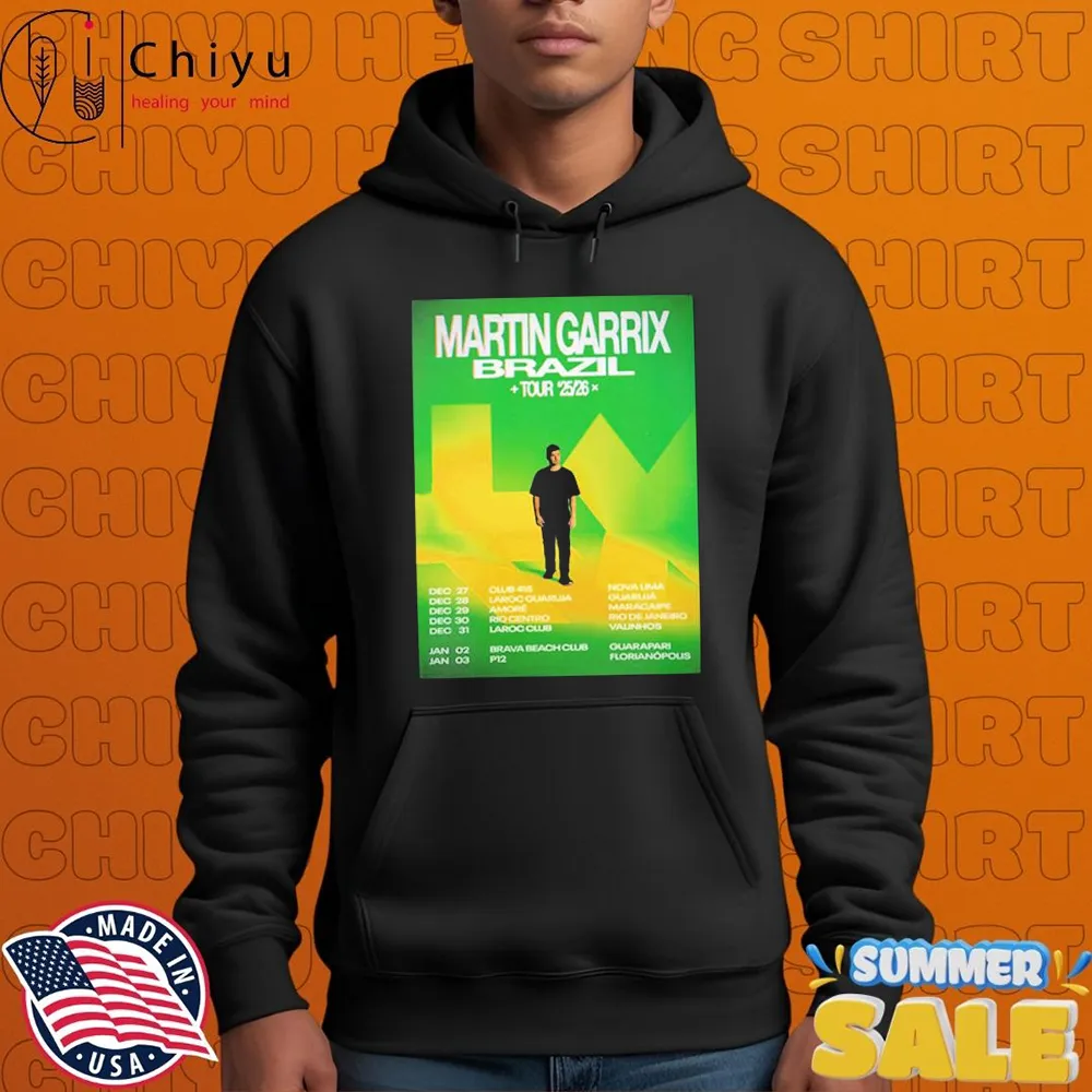 Martin Garrix Brazil Tour 2025-2026 Dates T-shirts Martin Garrix Brazil Tour 2025-2026 Dates T-shirts