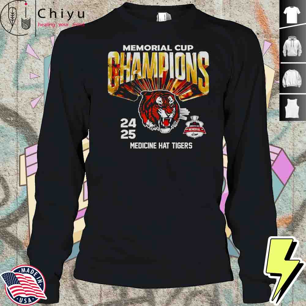Memorial Cup Champions 2024 2025 Medicine Hat Tigers Shirt Memorial Cup Champions 2024 2025 Medicine Hat Tigers Shirt