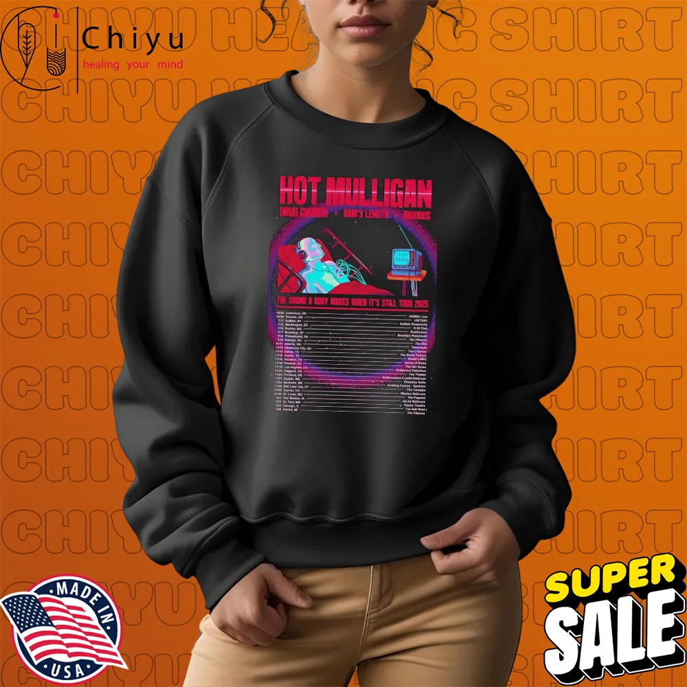 Mulligan x Drug Church x Arm's Length x Anxious The Sound A Body Makes When It's Still Tour 2025 Dates T-Shirts Mulligan x Drug Church x Arm's Length x Anxious The Sound A Body Makes When It's Still Tour 2025 Dates T-Shirts