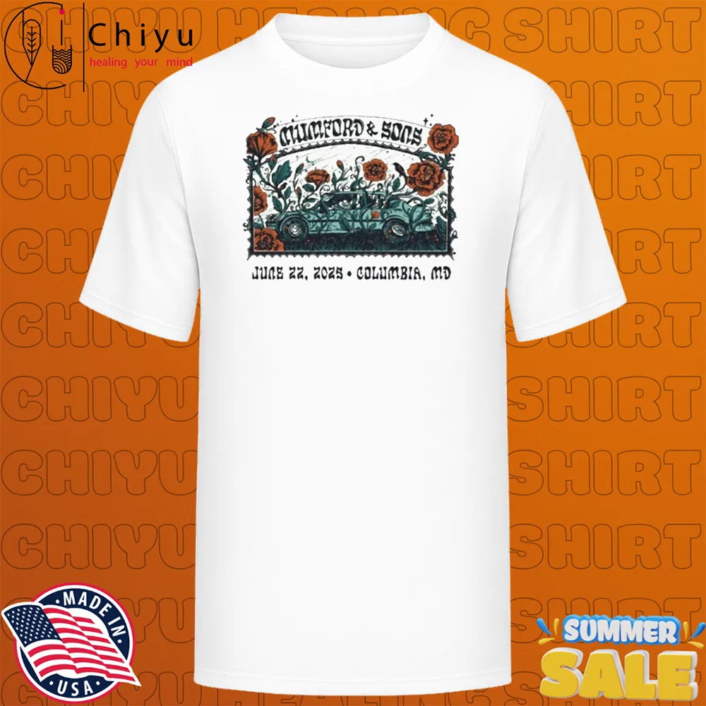 Mumford & Sons June 22, 2025 Merriweather Post Pavilion Columbia, MD T-shirts