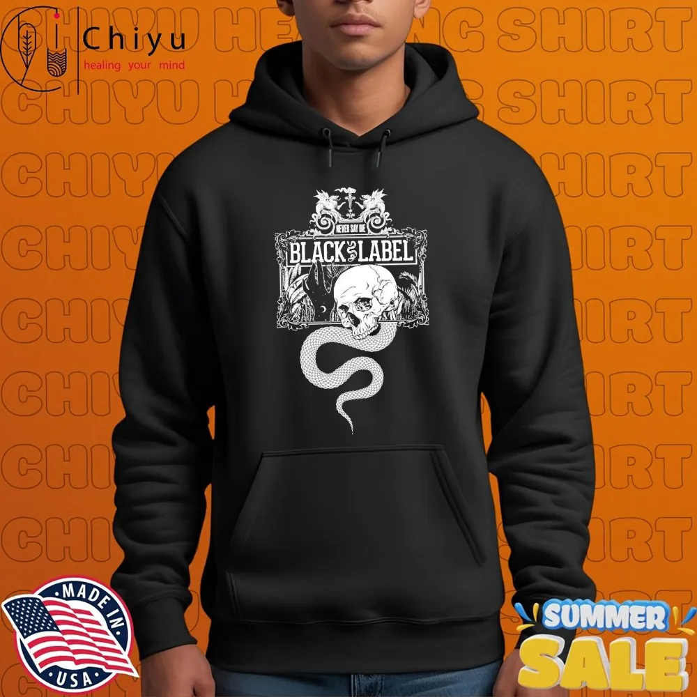 Never Say Die Records Black Label Black Magic Snake Skull T-shirts Never Say Die Records Black Label Black Magic Snake Skull T-shirts