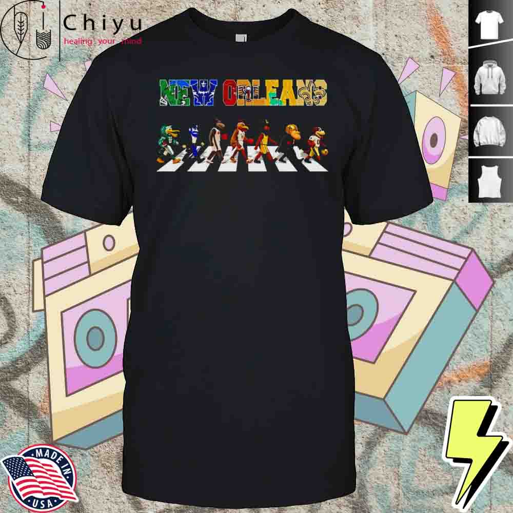 New Orleans Abbey Road Mascot Shirt Hoodie New Orleans Abbey Road Mascot Shirt Hoodie