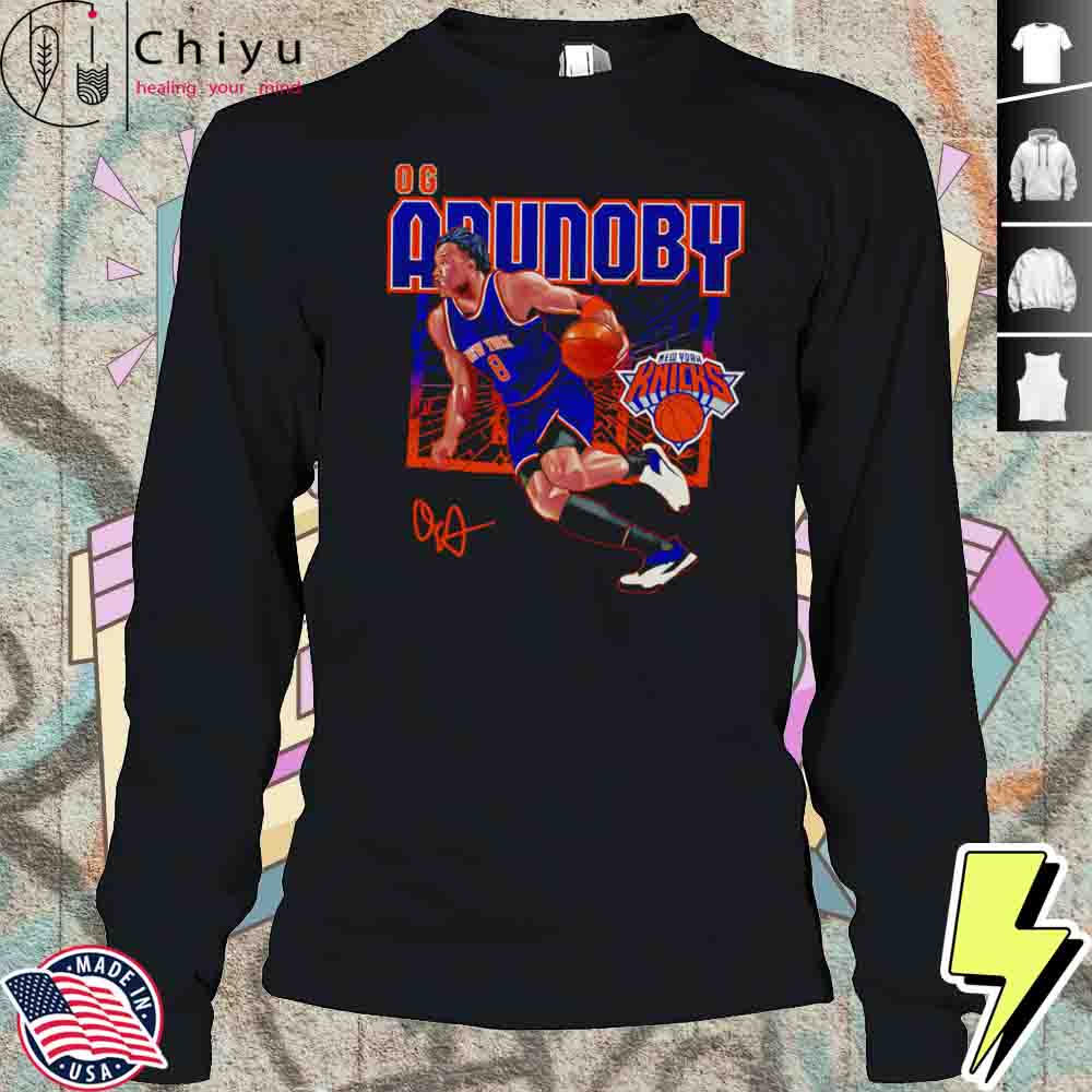 OG Anunoby New York Knicks Shattered Shirt OG Anunoby New York Knicks Shattered Shirt