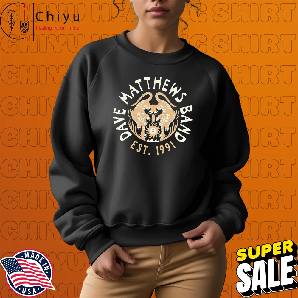 Official Dave Matthews Band Tigers Est 1991 T-shirts Sweatshirt Official Dave Matthews Band Tigers Est 1991 T-shirts Sweatshirt