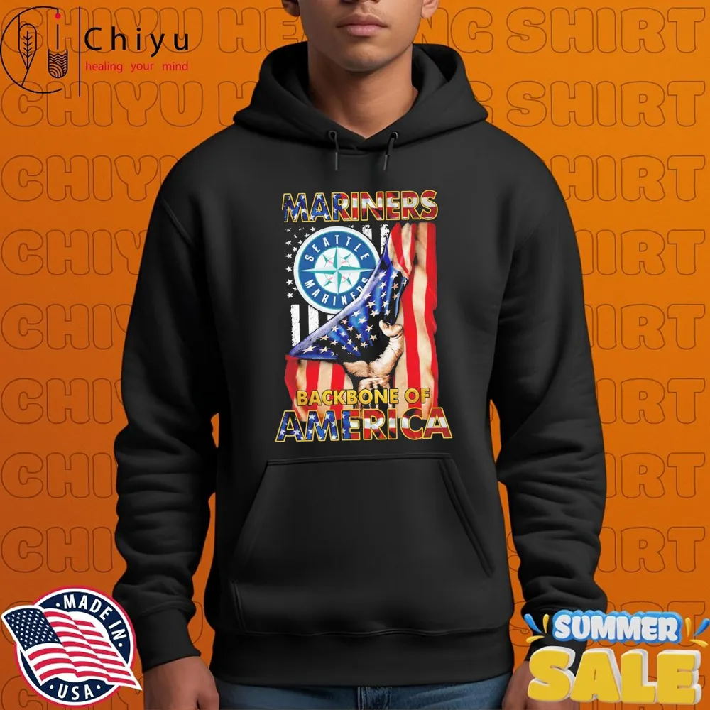 Official Seattle Mariners Backbone Of America 4th Of July Flag T-shirts Official Seattle Mariners Backbone Of America 4th Of July Flag T-shirts