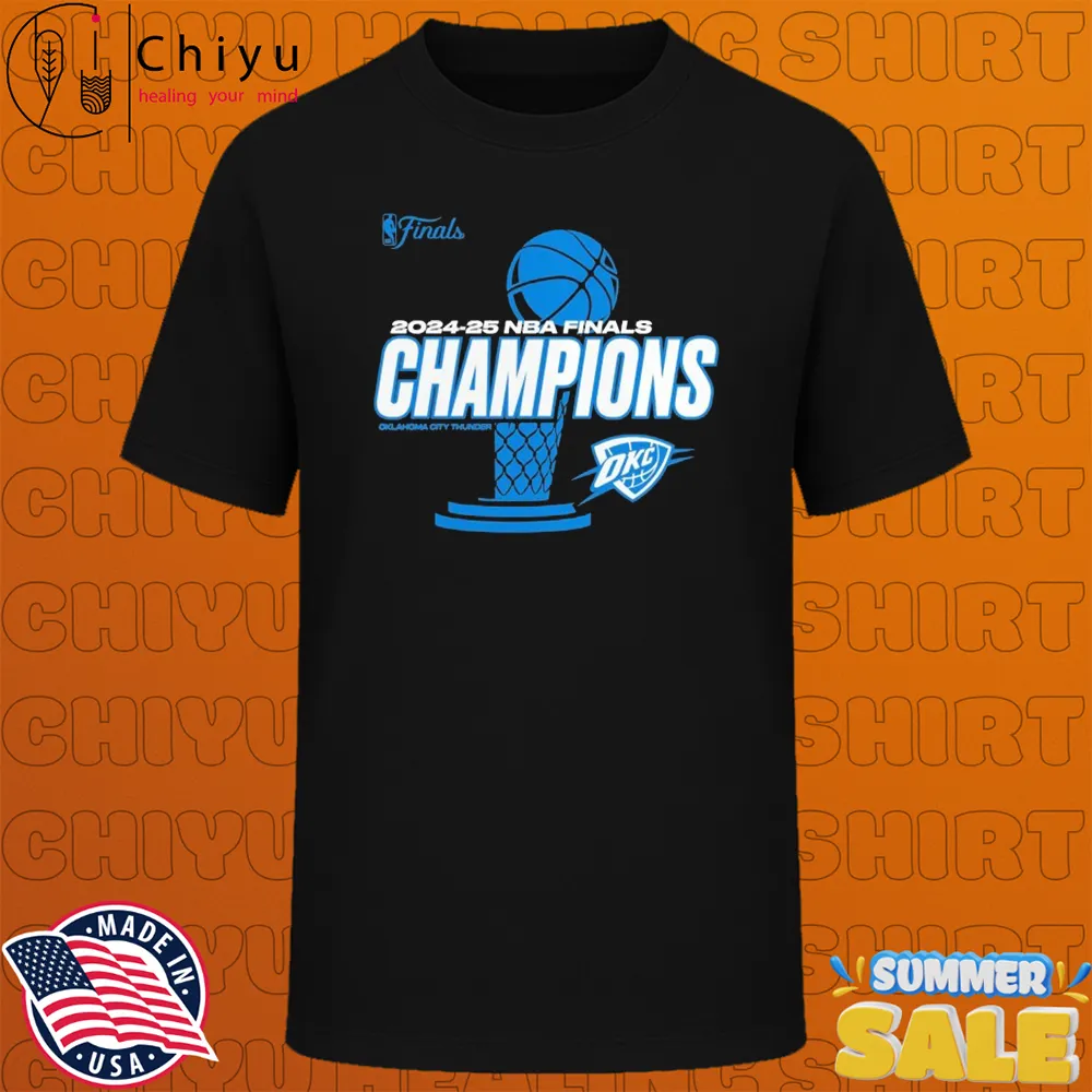 Oklahoma City Thunder 2025 NBA Fiansl Champions Crowd T-shirts