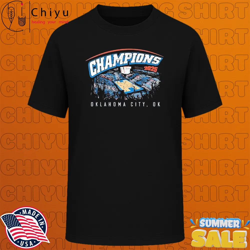 Oklahoma City Thunder '24-2025 Finals Champions Playoff Jump Pass Trophy T-Shirts