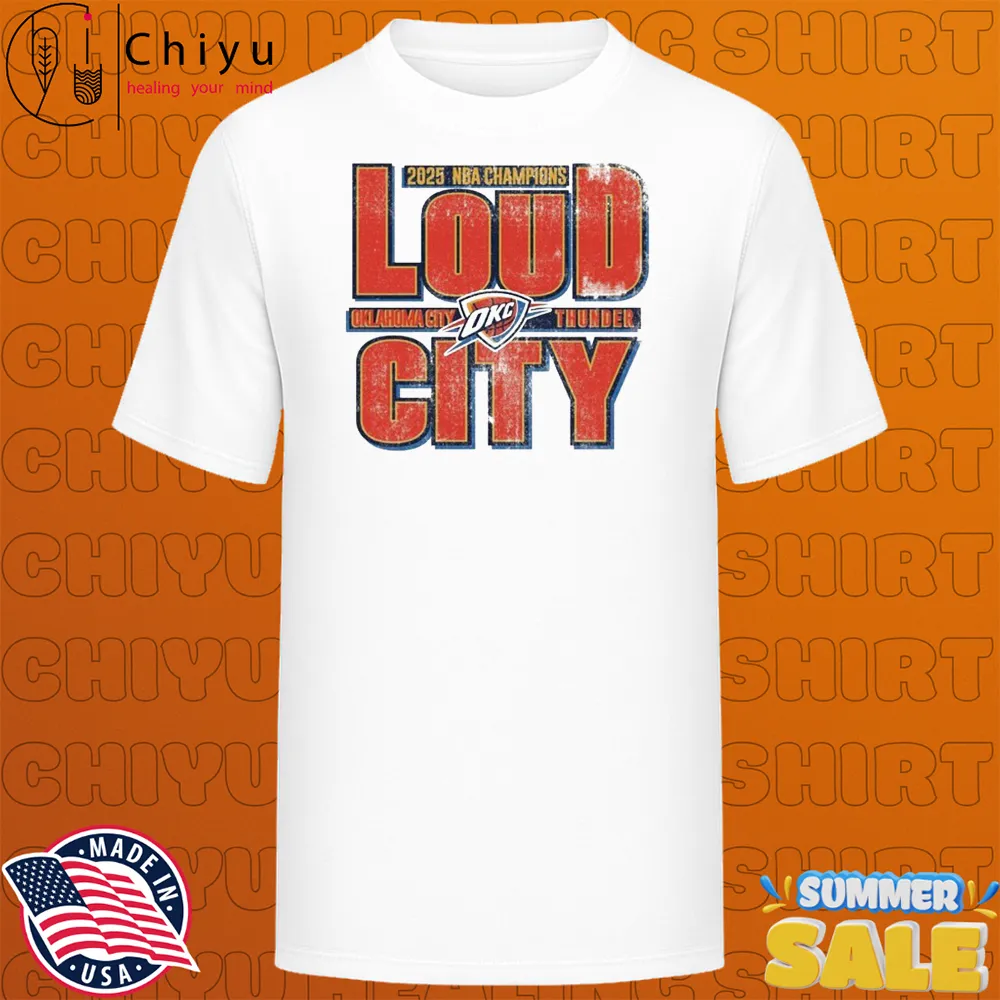 Oklahoma City Thunder 24-2025 NBA Finals Champions Cartoon T-shirts