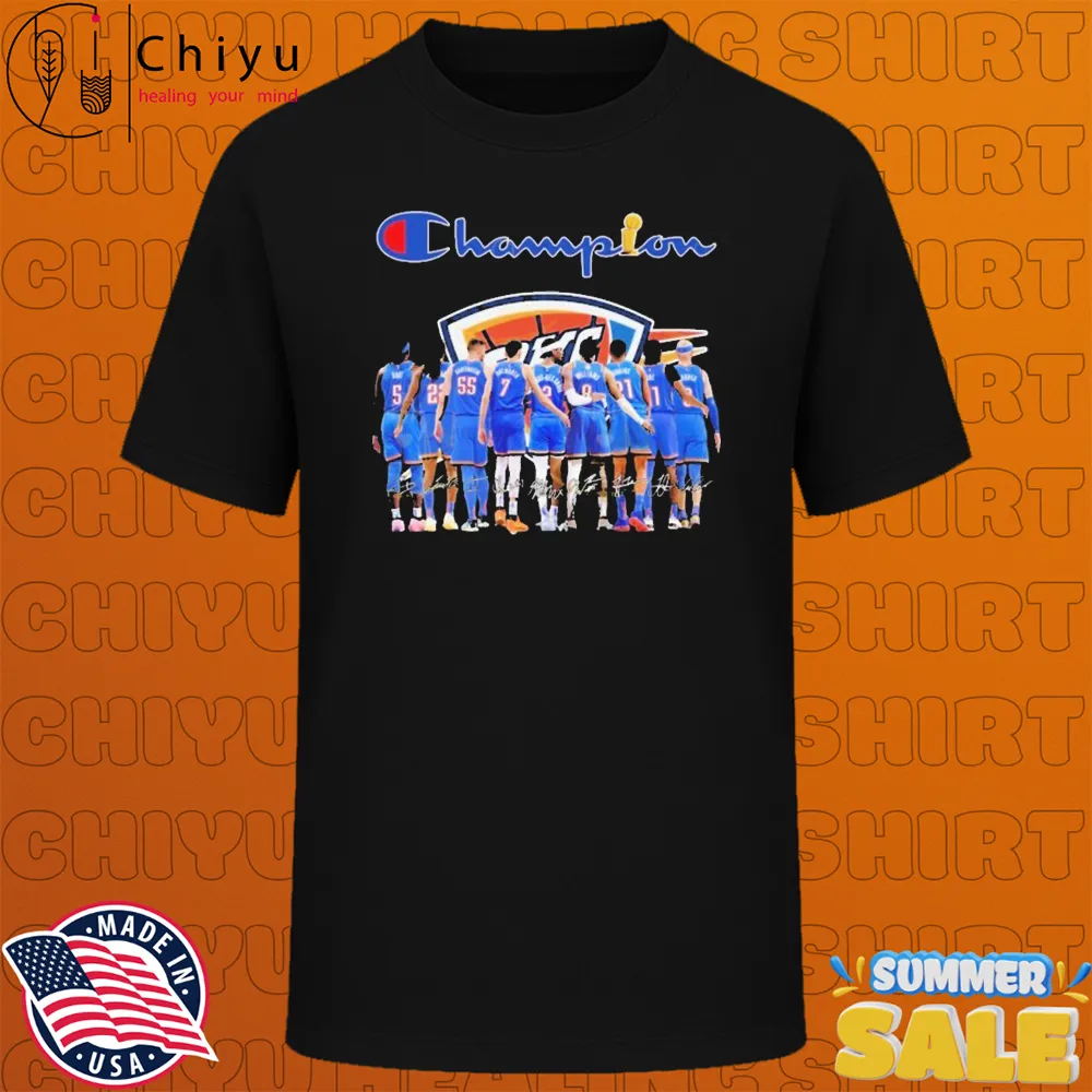 Oklahoma City Thunder Champion Signatures T-shirts Oklahoma City Thunder Champion Signatures T-shirts