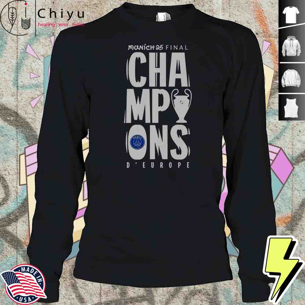 Paris Saint-Germain UCL Champions Munich 2025 D Europe T-Shirt Paris Saint-Germain UCL Champions Munich 2025 D Europe T-Shirt