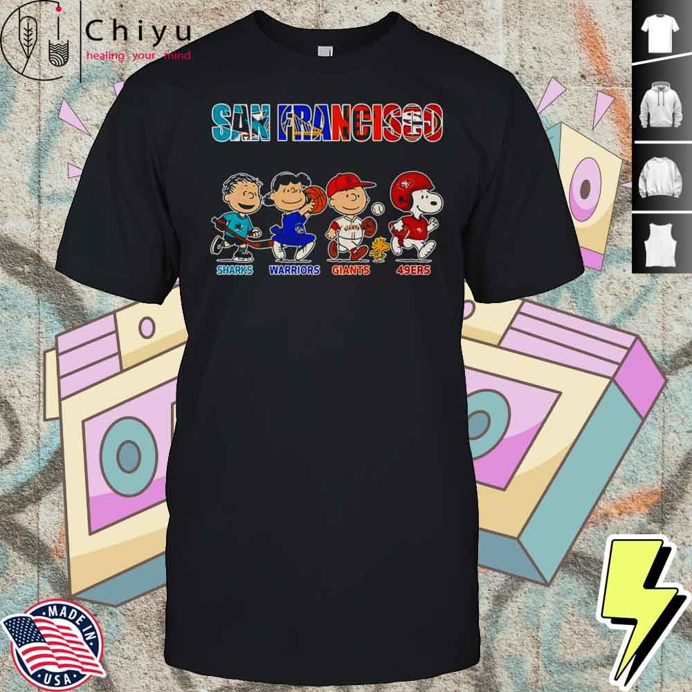 Peanuts San Francisco Sharks Warriors Giants 49ers Shirt Hoodie Peanuts San Francisco Sharks Warriors Giants 49ers Shirt Hoodie