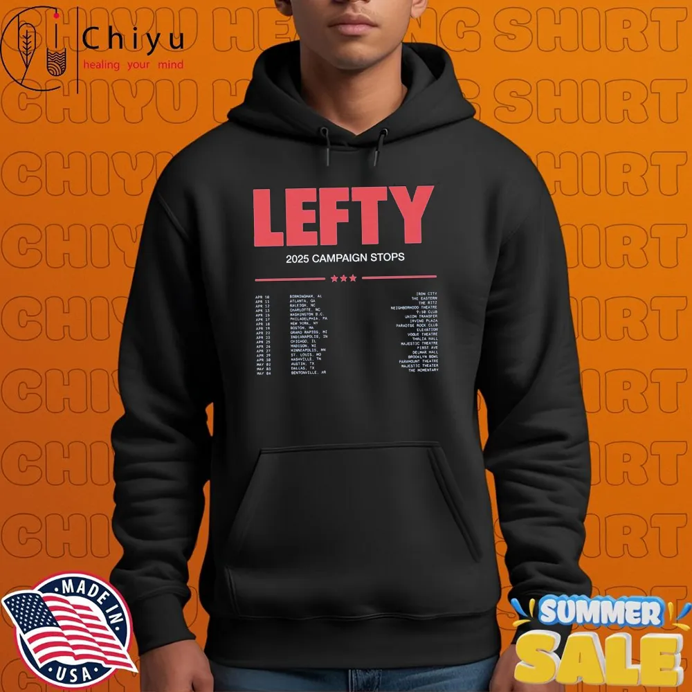 Penny & Sparrow Lefty Campaign Stops 2025 Tour Dates Hoodie Penny & Sparrow Lefty Campaign Stops 2025 Tour Dates Hoodie