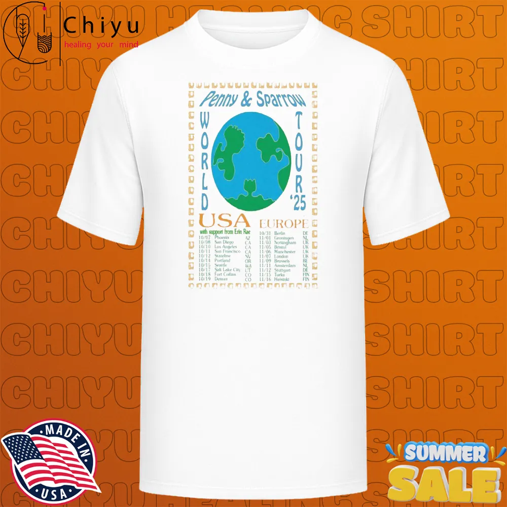 Penny & Sparrow USA Europe World Tour 2025 Dates T-shirts Penny & Sparrow USA Europe World Tour 2025 Dates T-shirts