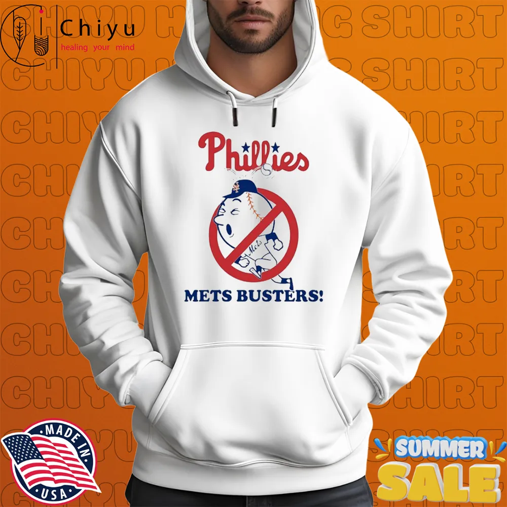 Philadelphia Phillies Mets Busters New York Mets Mascot T-shirts Philadelphia Phillies Mets Busters New York Mets Mascot T-shirts
