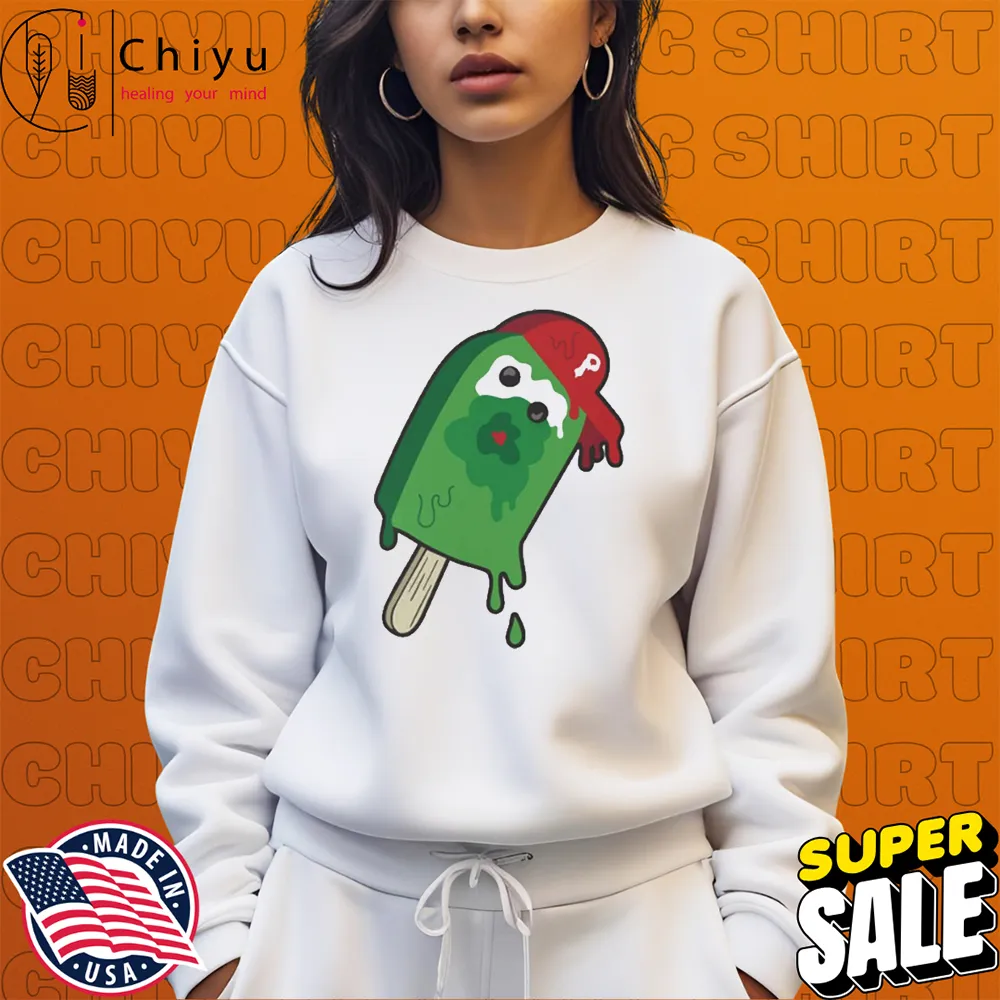 Philadelphia Phillies Phan Pop Ice Phillie Phanatic Mascot T-Shirts Philadelphia Phillies Phan Pop Ice Phillie Phanatic Mascot T-Shirts