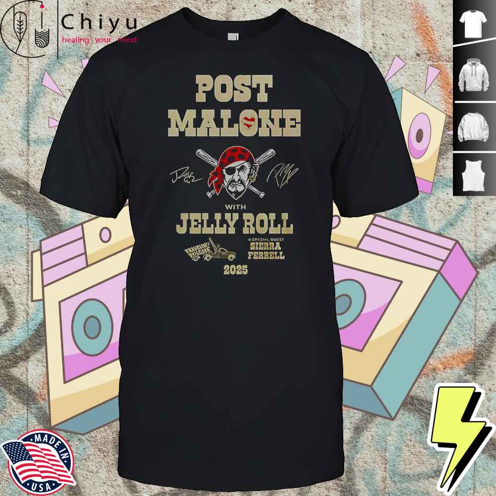Post Malone Jelly Roll Big Ass Stadium Tour X Pittsburgh Pirates T-Shirt Hoodie Post Malone Jelly Roll Big Ass Stadium Tour X Pittsburgh Pirates T-Shirt Hoodie