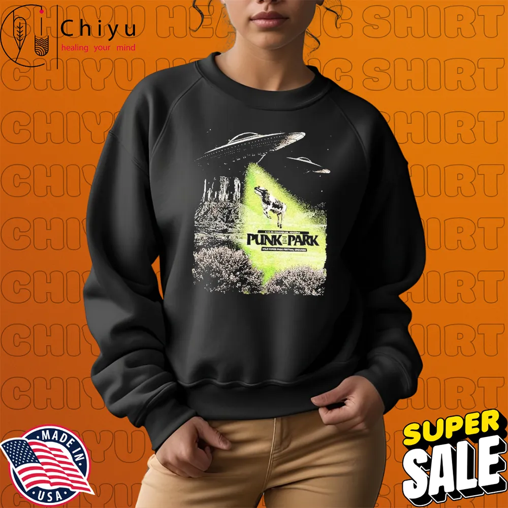 Punk In The Park Chandler Arizona At Wild Horse Pass Festival Grounds On December 4 2025 Cow UFO T-shirts Punk In The Park Chandler Arizona At Wild Horse Pass Festival Grounds On December 4 2025 Cow UFO T-shirts