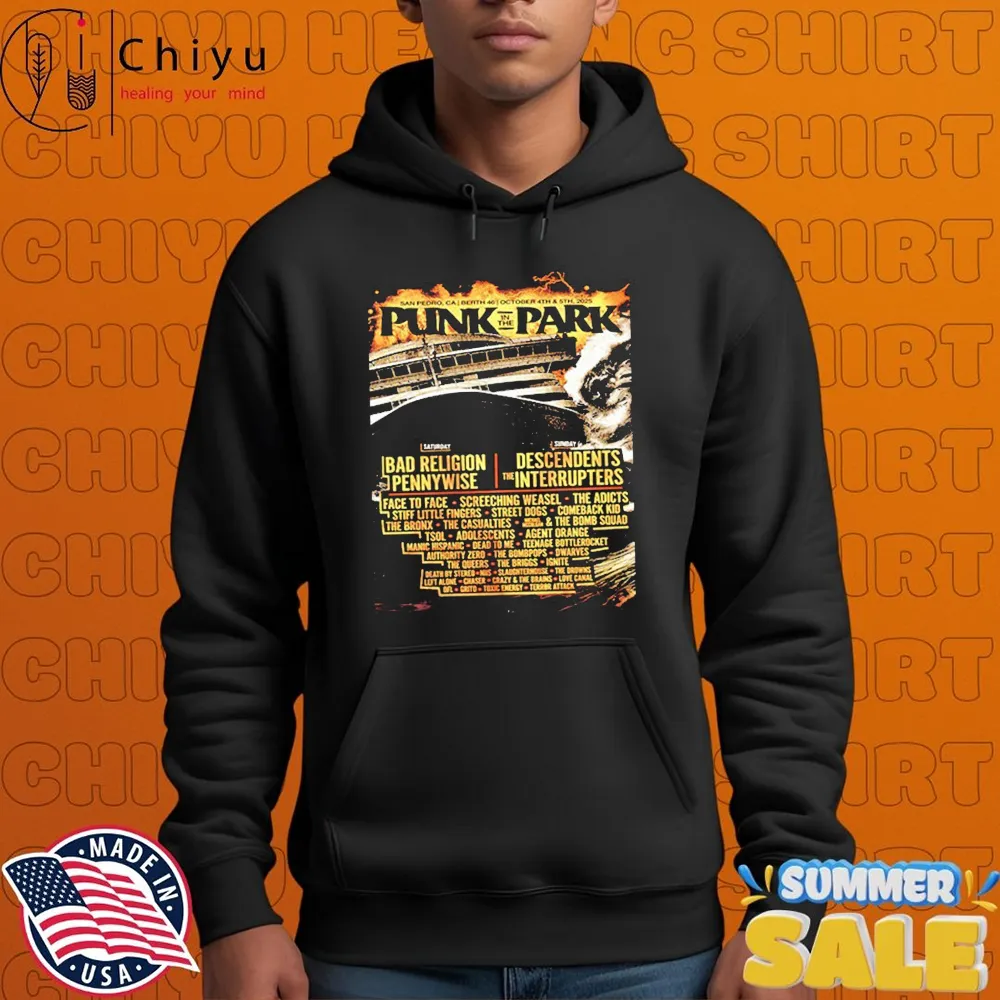 Punk In The Park San Pedro 2 Nights At Berth 46 On October 4-5 2025 Hoodie Punk In The Park San Pedro 2 Nights At Berth 46 On October 4-5 2025 Hoodie