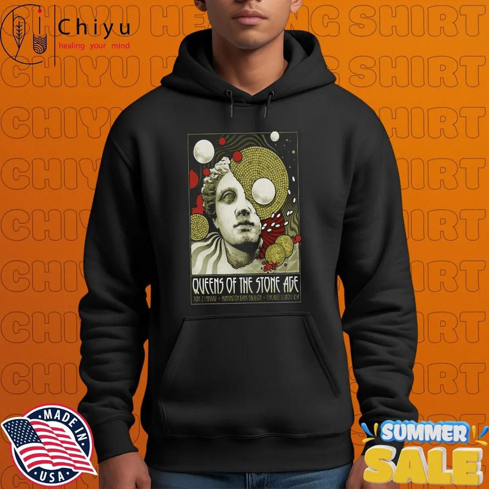Queens Of The Stone Age June 21 2025 Chicago, IL T-shirts Queens Of The Stone Age June 21 2025 Chicago, IL T-shirts