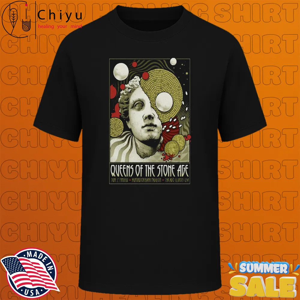 Queens Of The Stone Age June 21 2025 Chicago, IL T-shirts