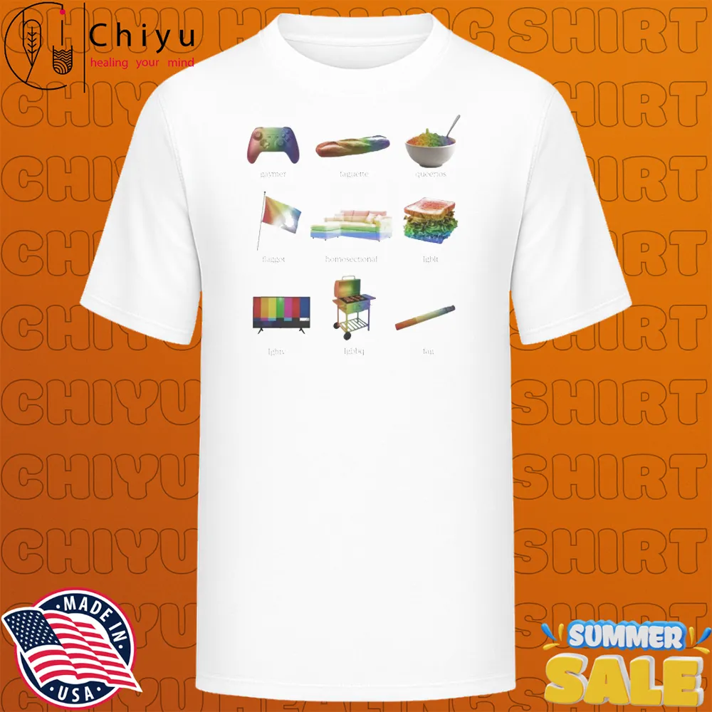 Rainbow Favorites Gaymer Faguette Queerios Flaggot Homesectional Lgblt Lgbtv Lgbbbq Fag T-shirts