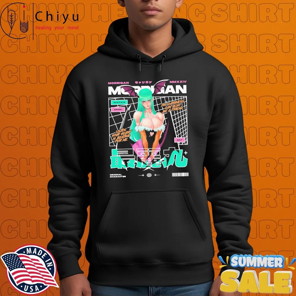 Ready To Play With Morrigan Listen Your Heart Is Beating For Me Waifu T-shirts Ready To Play With Morrigan Listen Your Heart Is Beating For Me Waifu T-shirts