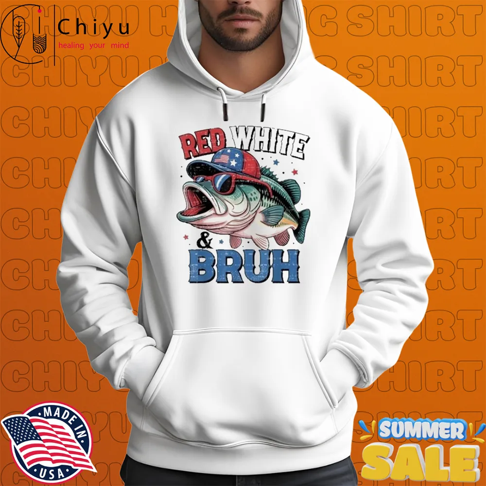Red White Bruh Fishing Fisherman 4Th Of July T-shirts Red White Bruh Fishing Fisherman 4Th Of July T-shirts