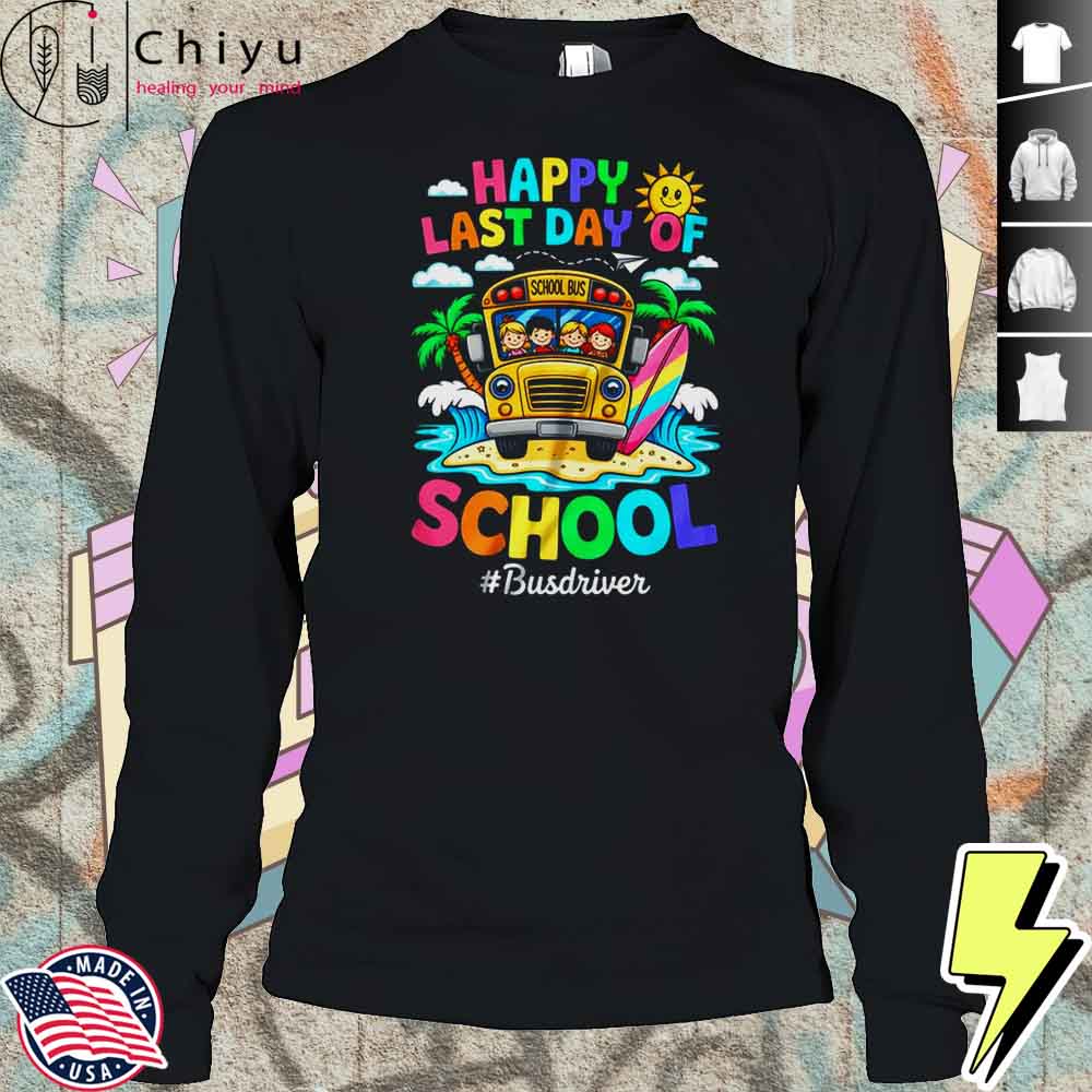Retro Last Day Of School End Of School Bus Driver We Out Shirt Retro Last Day Of School End Of School Bus Driver We Out Shirt