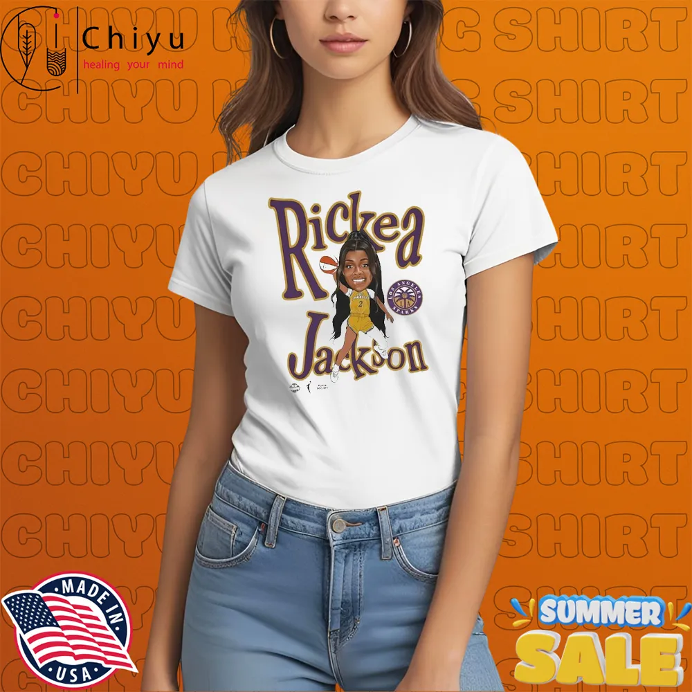 Rickea Jackson Los Angeles Sparks Playa Society WNBA Sketch T-Shirts Rickea Jackson Los Angeles Sparks Playa Society WNBA Sketch T-Shirts