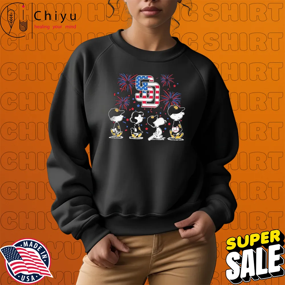 San Diego Padres Snoopy The Peanuts Happy 4th Of July 1776 American Flag T-shirts Hoodie Sweatshirt San Diego Padres Snoopy The Peanuts Happy 4th Of July 1776 American Flag T-shirts Hoodie Sweatshirt
